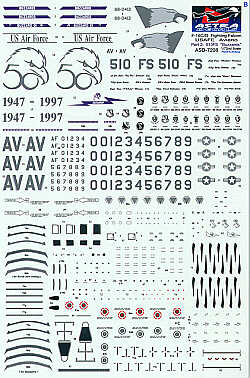 Astra Decals ASD-7208 1:72 Lockheed-Martin F-16C Aviano