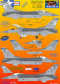 Astra Decals ASD-7212 1:72 Lockheed-Martin F-16C Aviano
