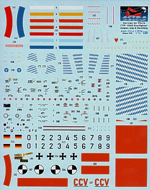 Astra Decals ASD-7216 1:72 German Lockheed F-104G Starfighters Decals