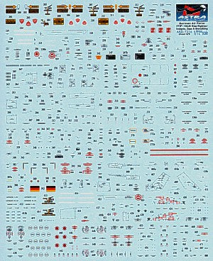 Astra Decals ASD-7216 1:72 German Lockheed F-104G Starfighters Decals