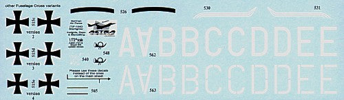 Astra Decals ASD-7216 1:72 German Lockheed F-104G Starfighters Decals
