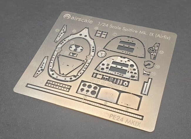 Airscale PE24MK1X 1:24 Supermarine Spitfire Mk.lXc Cockpit Upgrade Set