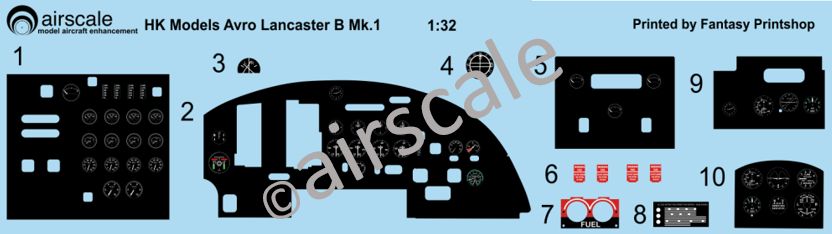 Airscale PE32LANC 1:32 Avro Lancaster B Mk.I. Upgraded Brass Interior