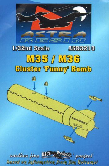Daco Products ASR3210 1:32 M35/M36 Cluster 'Funny' Bomb