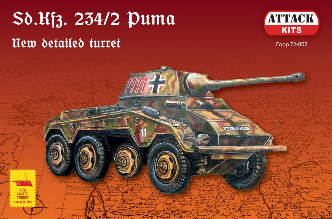 Attack Kits 72002 1:72 Sd.Kfz.234/2 Puma (ex Roden kits)