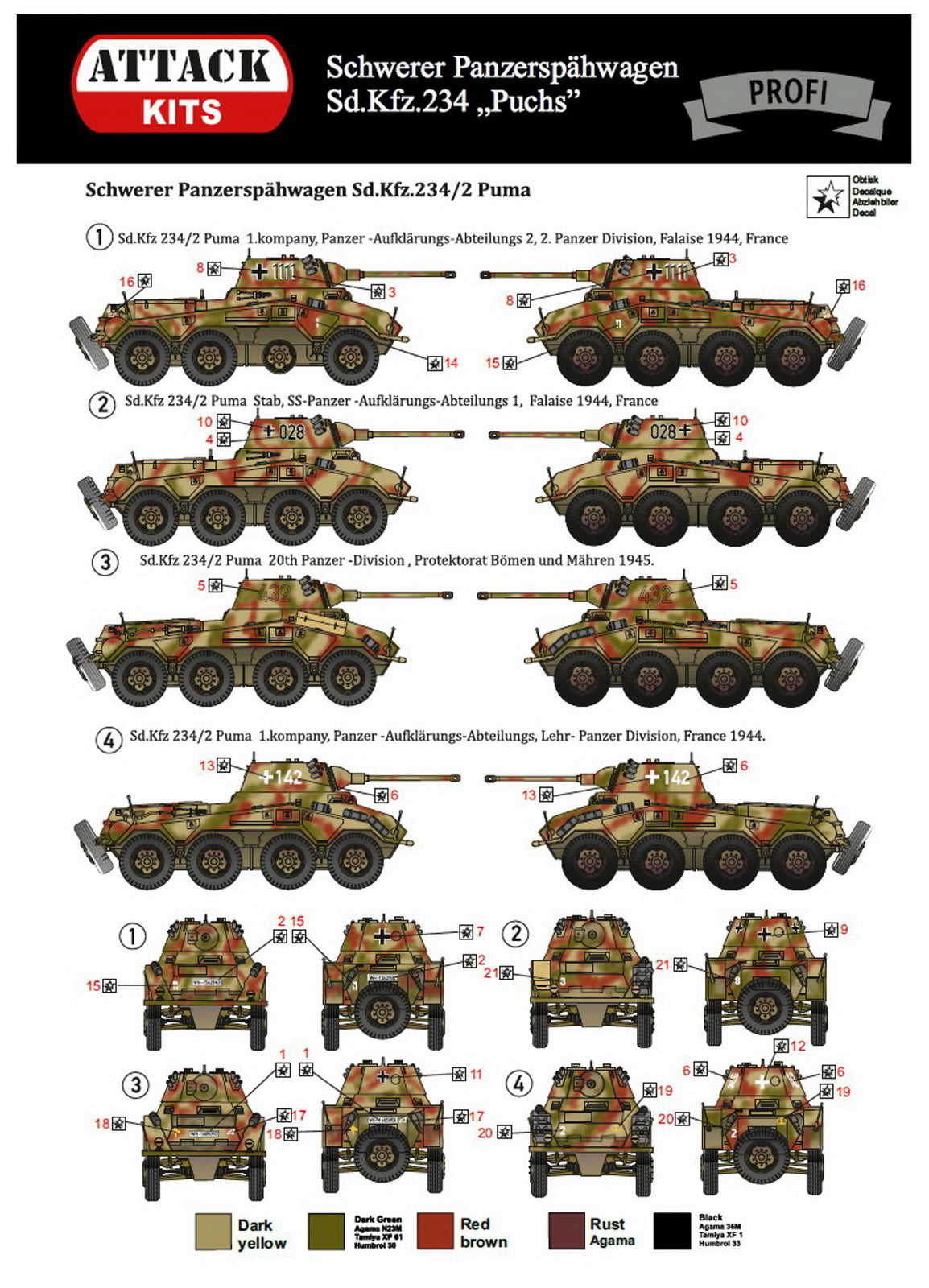 Attack Kits 72002 1:72 Sd.Kfz.234/2 Puma (ex Roden kits)