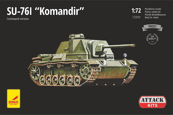 Attack Kits 72891 1:72 Soviet Su-76I Komandir (Beob.) with Metal Gun Barrel