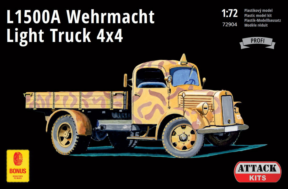 Attack Kits 72904 1:72 M.B. L1500A Wehrmacht Light Truck 4x4