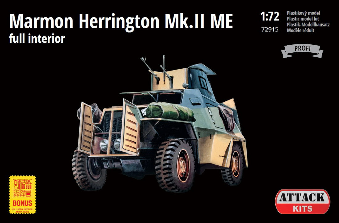 Attack Kits 72915 1:72 Marmon-Herrington Mk.II ME with Full Interior