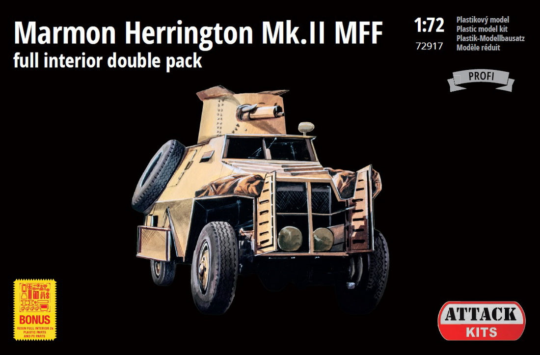 Attack Kits 72917 1:72 Marmon-Herrington Mk.II MFF with Full Interior (Double Pack)