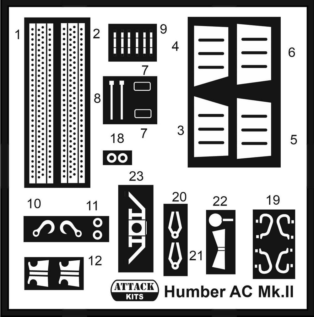 Attack Kits 72933 1:72 Humber Armoured Car Mk.II British Army