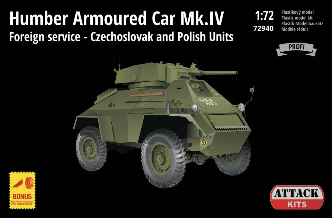 Attack Kits 72940 1:72 Humber Armoured Car Mk.IV - Czechoslovak and Polish Units