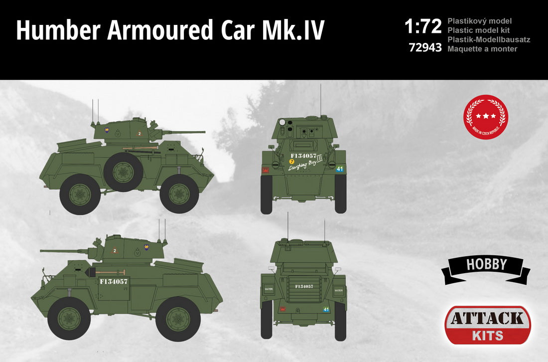 Attack Kits 72943 1:72 Humber Armoured Car Mk.IV British Army Europe