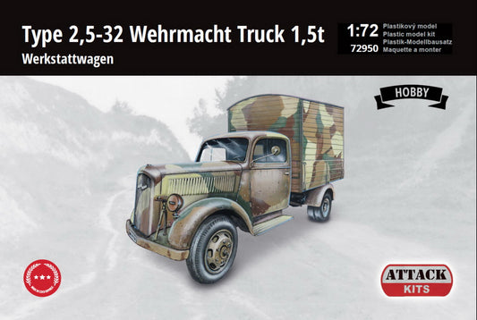 Attack Kits 72950 1:72 Opel Blitz (Type 2,5-32) Wehrmacht Werkstattwagen