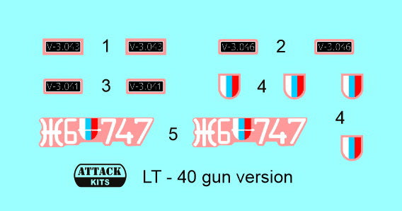 Attack Kits 72962 1:72 LT-40 Light Tank w.37mm gun Profi Line