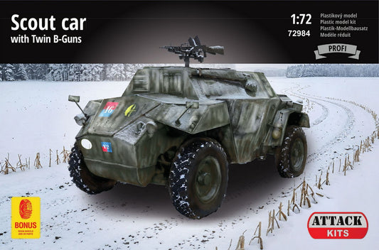 Attack Kits 72984 1:72 Humber SC with twin Bren Guns. Profi Line, includes 3D printed parts (wheels, MG)