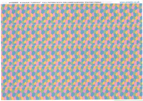 Aviattic ATT32005 1:32 4 colour 'lozenge' full pattern width for lower surfaces (factory fresh)