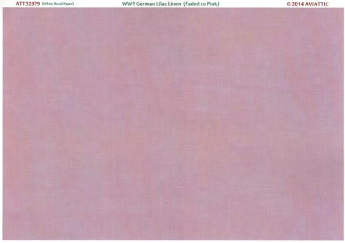Aviattic ATT32079 1:32 WWI German lilac linen (faded to pink) (printed on white decal paper)