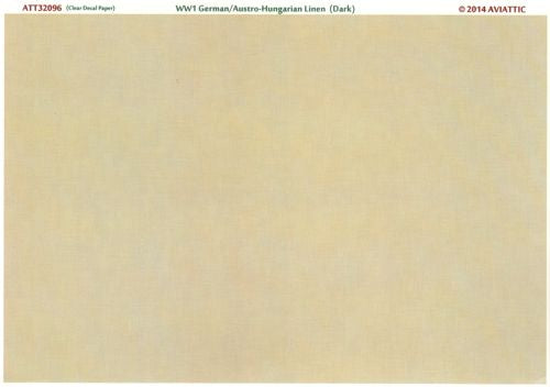 Aviattic ATT32096 1:32 WWI German/Austro-Hungarian dark linen (printed on clear decal paper)