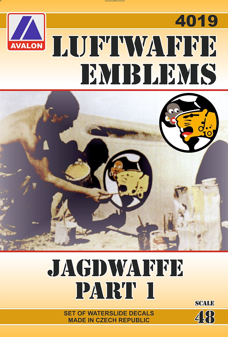 Avalon 4019 1:48 Luftwaffe Fighter Unit Emblems ' Jagdwaffe Pt.1
