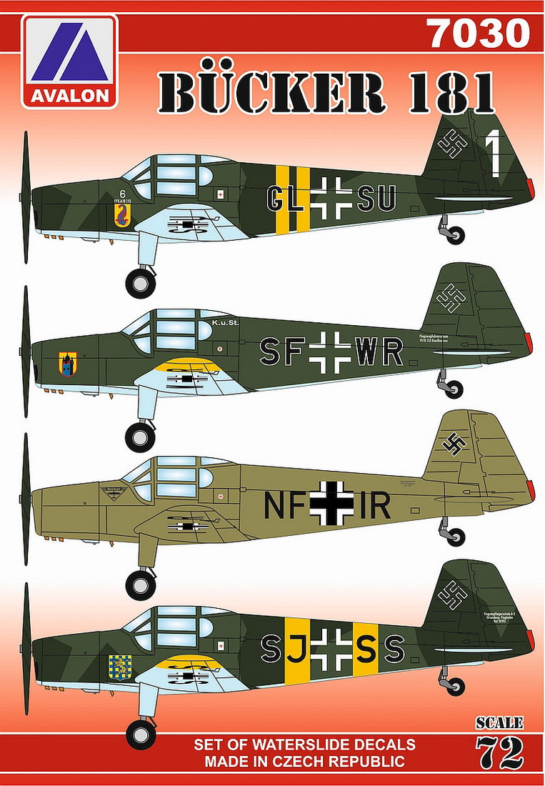 Avalon 7030 1:72 Bucker Bucker Bu-181