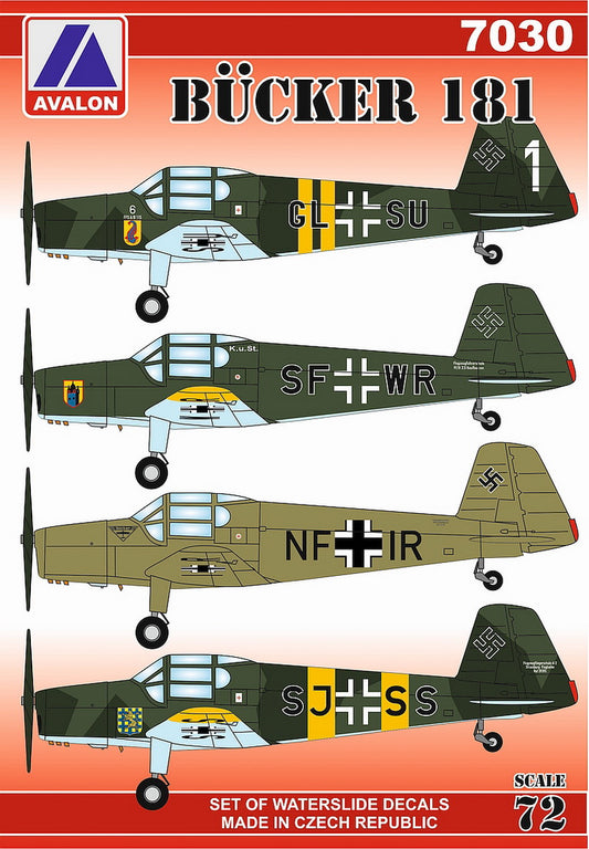 Avalon 7030 1:72 Bucker Bucker Bu-181