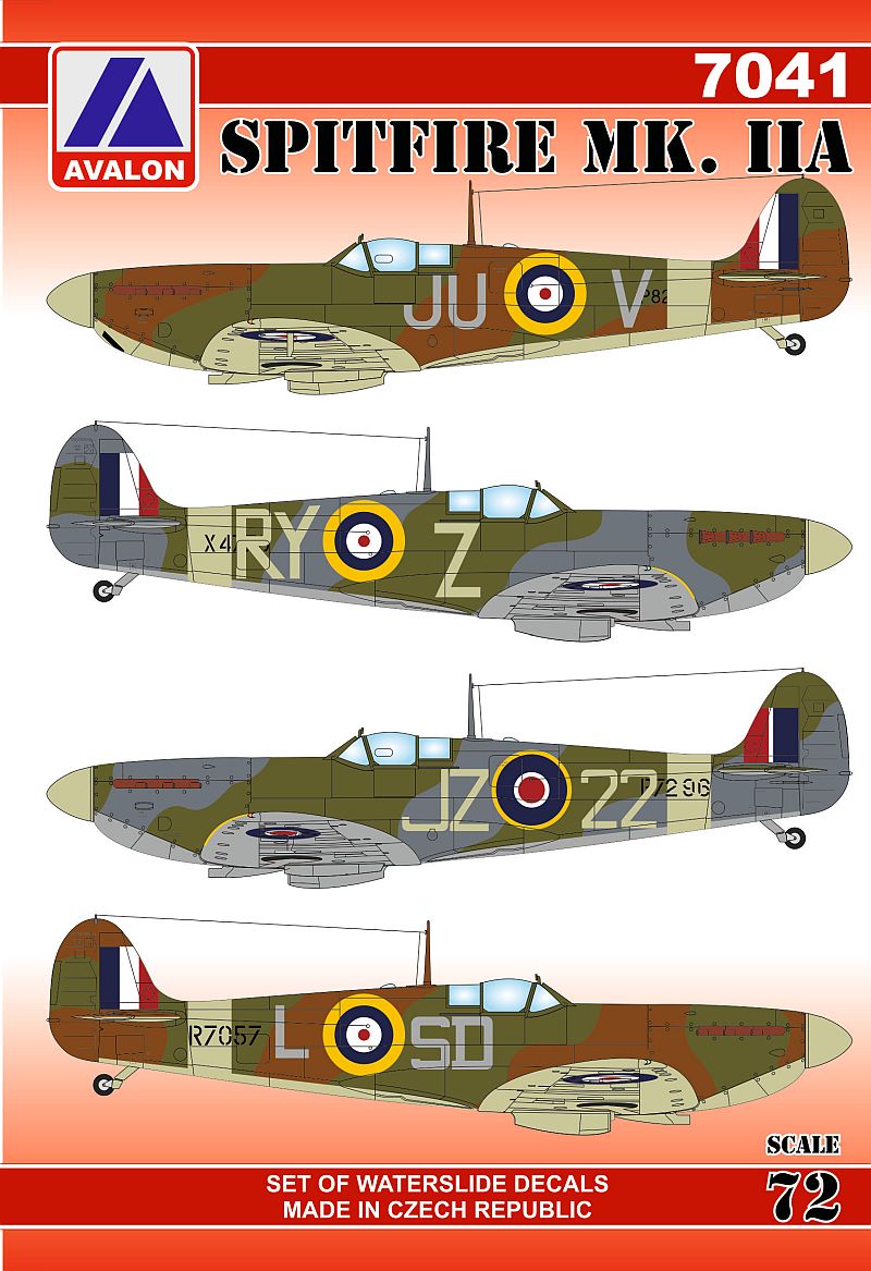 Avalon 7041 1:72 Supermarine Spitfire Mk.IIA