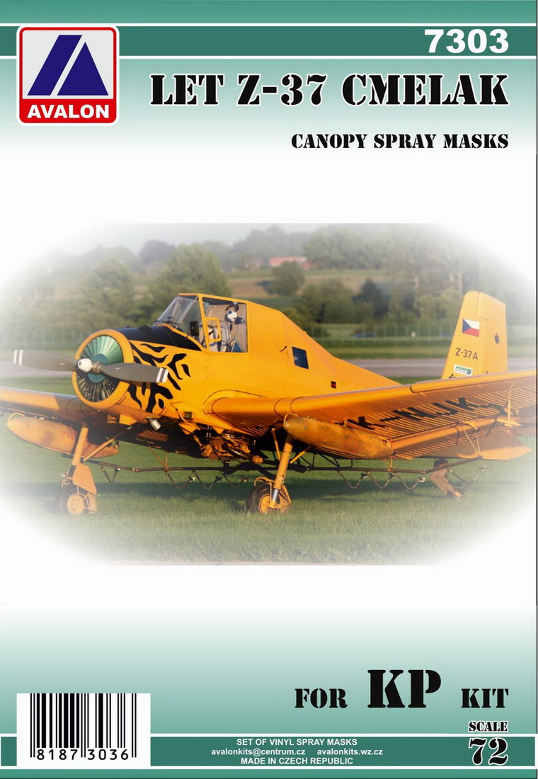 Avalon 7303 1:72 LET Z-37 Cmelak (Humblebee) Canopy Mask