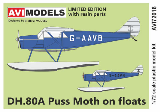 AVI Models AVI72016 1:72 de Havilland DH-80A Puss Moth floatplane 'On Floats'