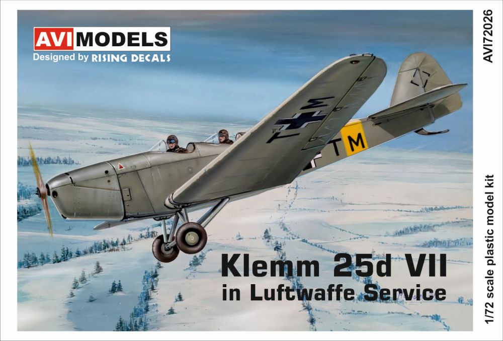 AVI Models AVI72026 1:72  Klemm Kl-25d VII 'In Luftwaffe Service'