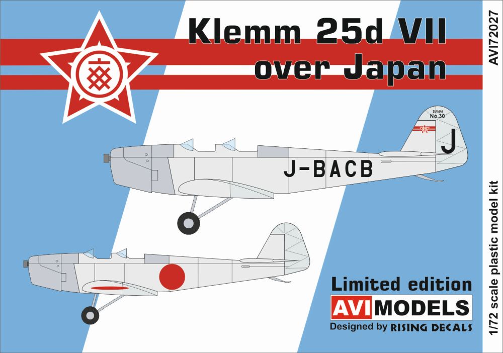 AVI Models AVI72027 1:72 Klemm Kl-25d VII 'Over Japan'