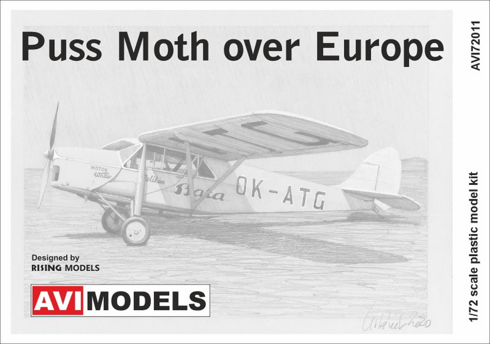 AVI Models 72-011 1:72 de Havilland DH-80A Puss Moth 'Over Europe'