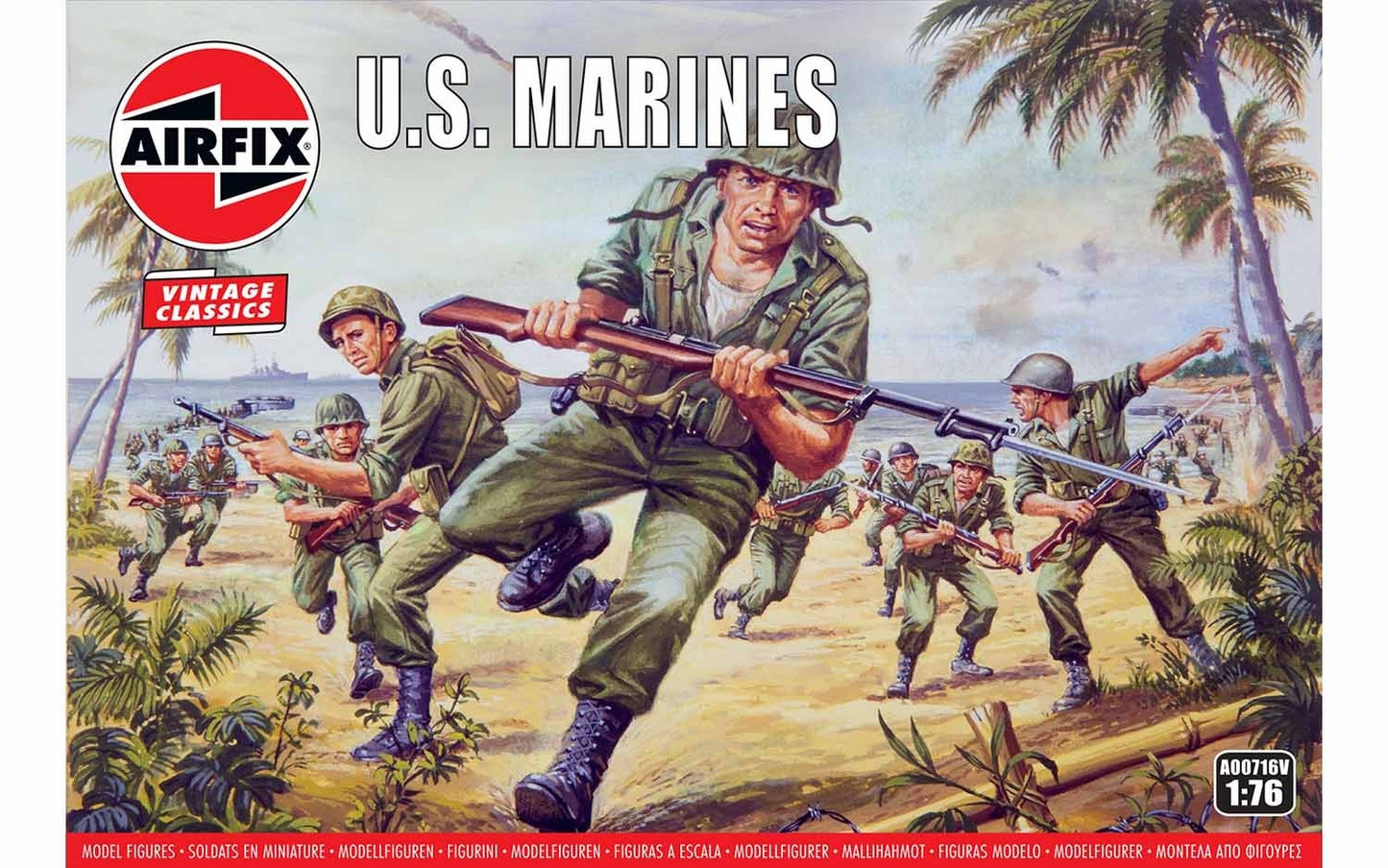 Airfix A00716V 1:72 US Marines WWII Vintage Classic Series