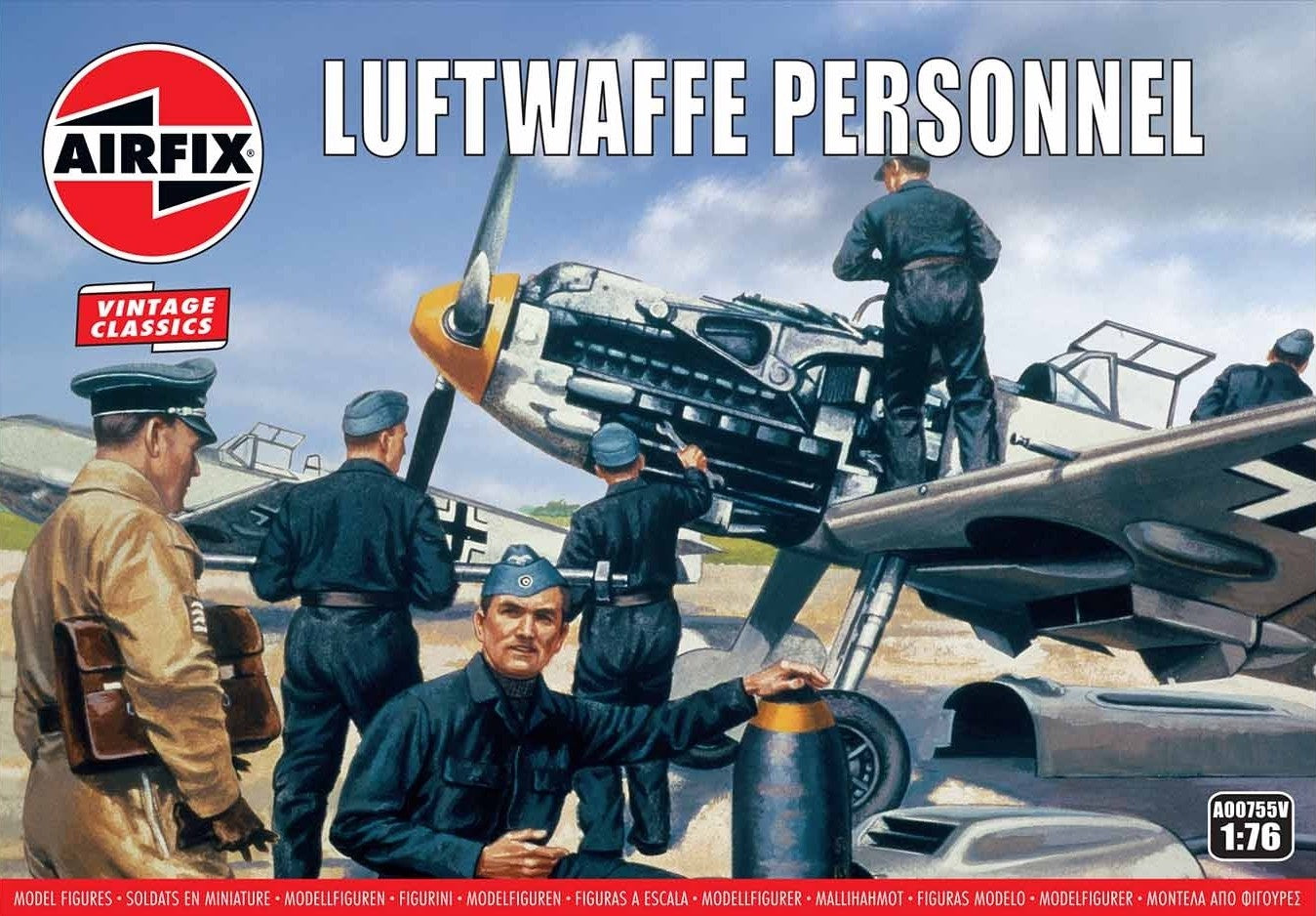 Airfix A00755V 1:72 Luftwaffe Personnel (WWII) Vintage Classic Series