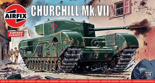 Airfix A01304V 1:76 Churchill Mk.VII Tank Vintage Classic Series