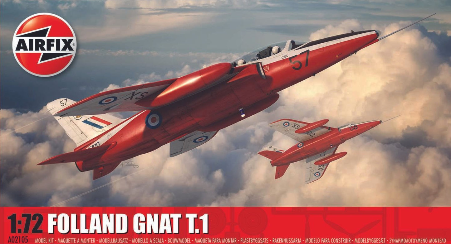 Airfix A02105 1:72 Folland Gnat T.1