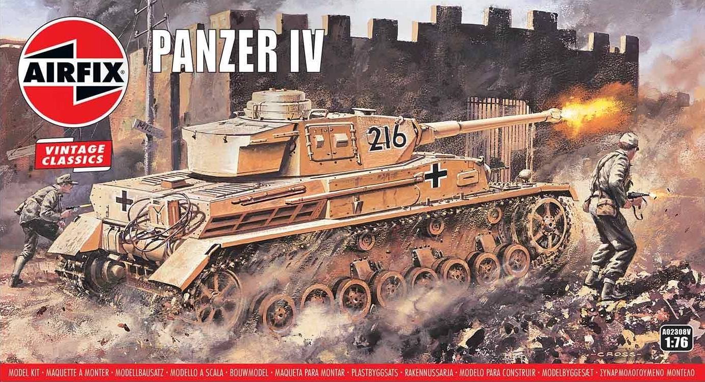 Airfix A02308V 1:76 Pz.Kpfw.IV Ausf.F1/F2 Vintage Classic Series