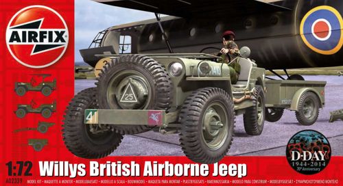 Airfix A02339 1:72 Willys Jeep & Trailer with 6 Pdr Gun New Tooling