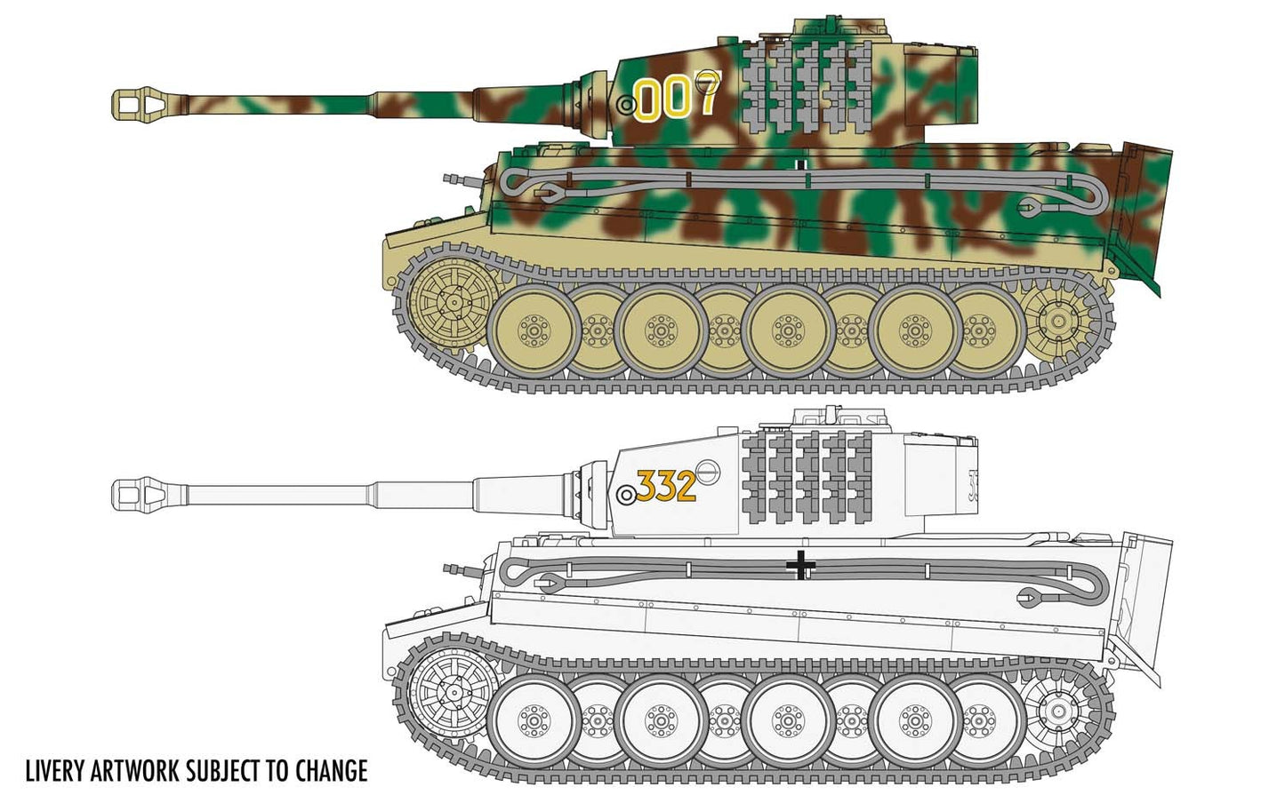 Airfix A02342 1:72 Pz.Kpfw.VI Tiger I New Tooling