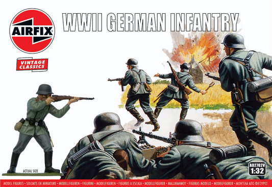 Airfix A02702V 1:32 German Infantry (WWII) Vintage Classic Series