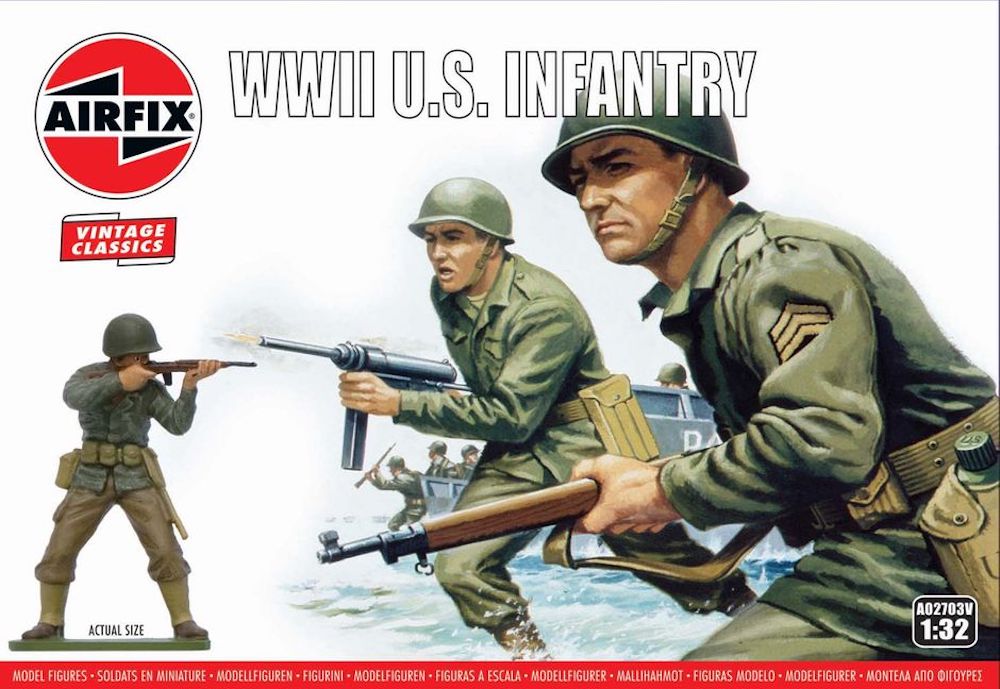 Airfix A02703V 1:32 U.S. Infantry (WWII) Vintage Classic Series