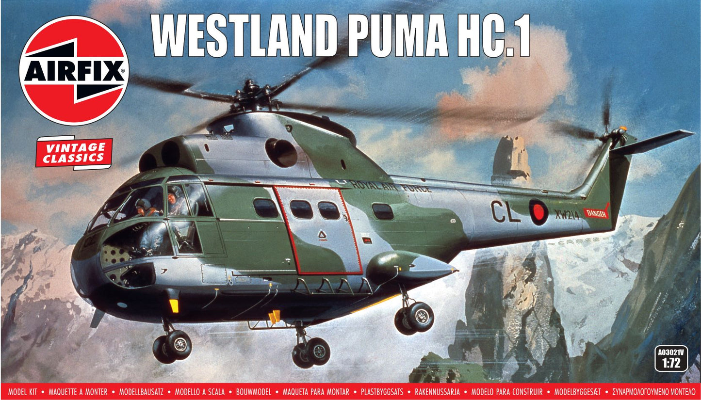 Airfix Vintage Classics A03021V 1:72 Westland Puma HC.1