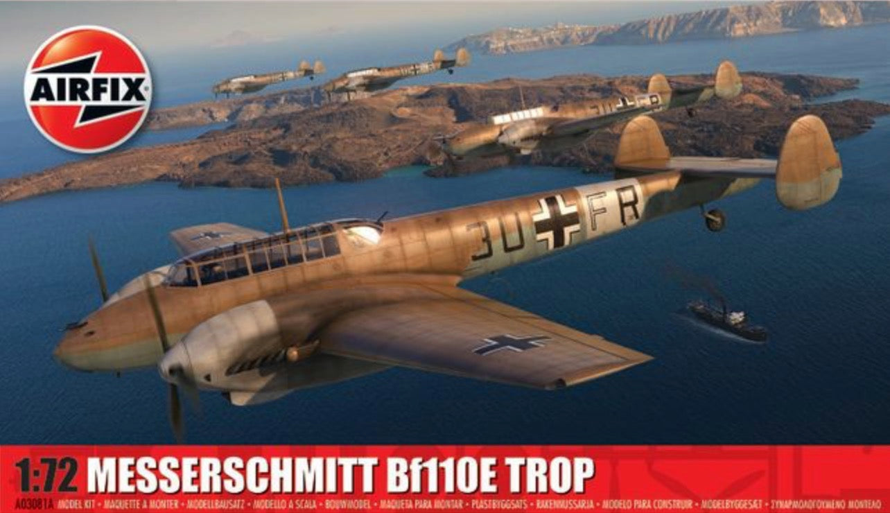 Airfix A03081A 1:72 Messerschmitt Bf-110E/E-2 TROP