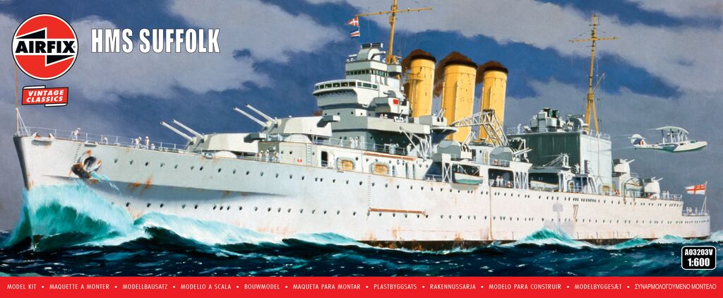 Airfix A03203V 1:600 HMS Suffolk 	Apr-26
