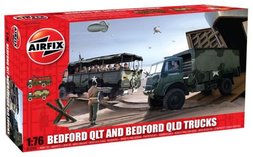 Airfix A03306 1:76 Bedford QL Trucks - QLT and QLD