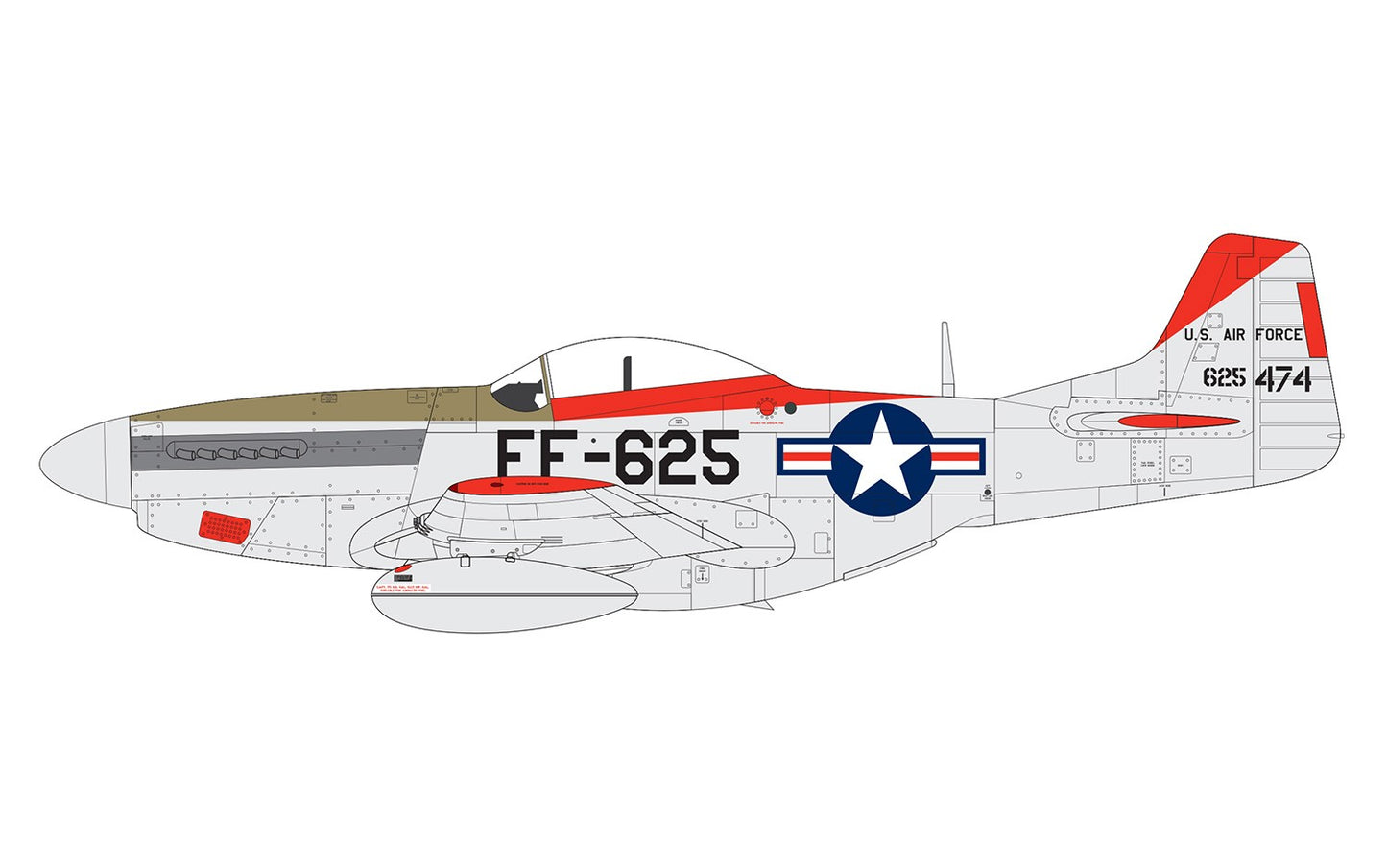 Airfix A05136 1:48 North-American F-51D Mustang