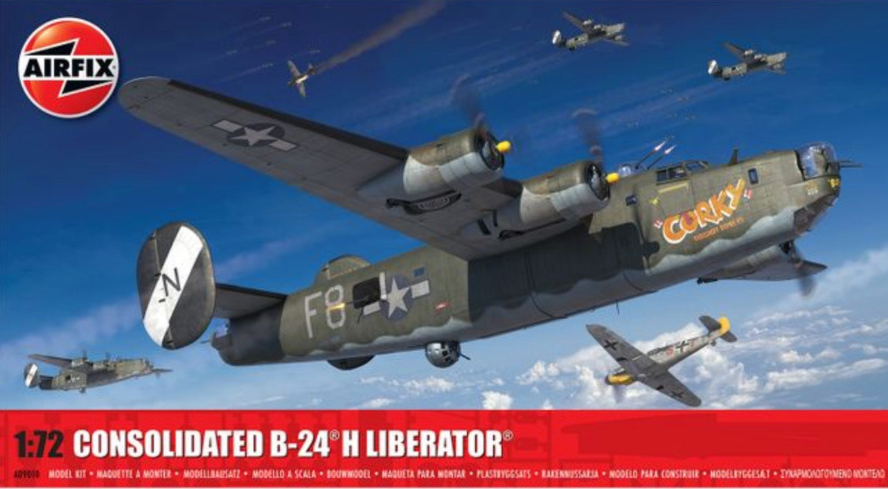 Airfix A09010 1:72 Consolidated B-24H Liberator New Tooling in 2024