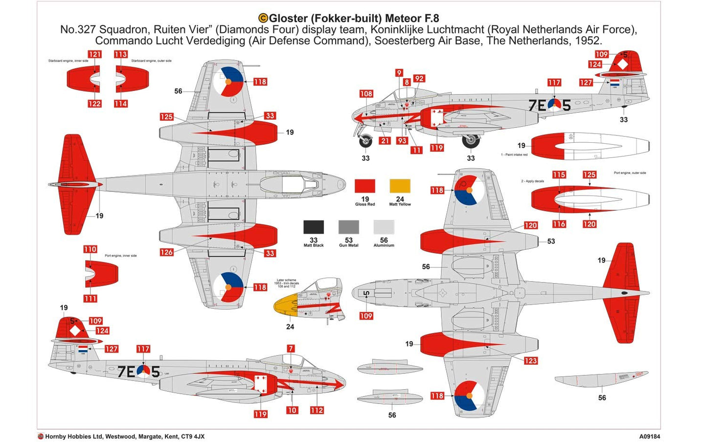 Airfix A09184 1:48 Gloster Meteor F.8 Korean War