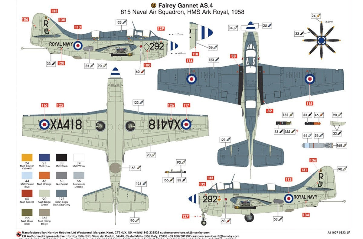 Airfix A11007 1:48 Fairey Gannet AS.1/AS.4