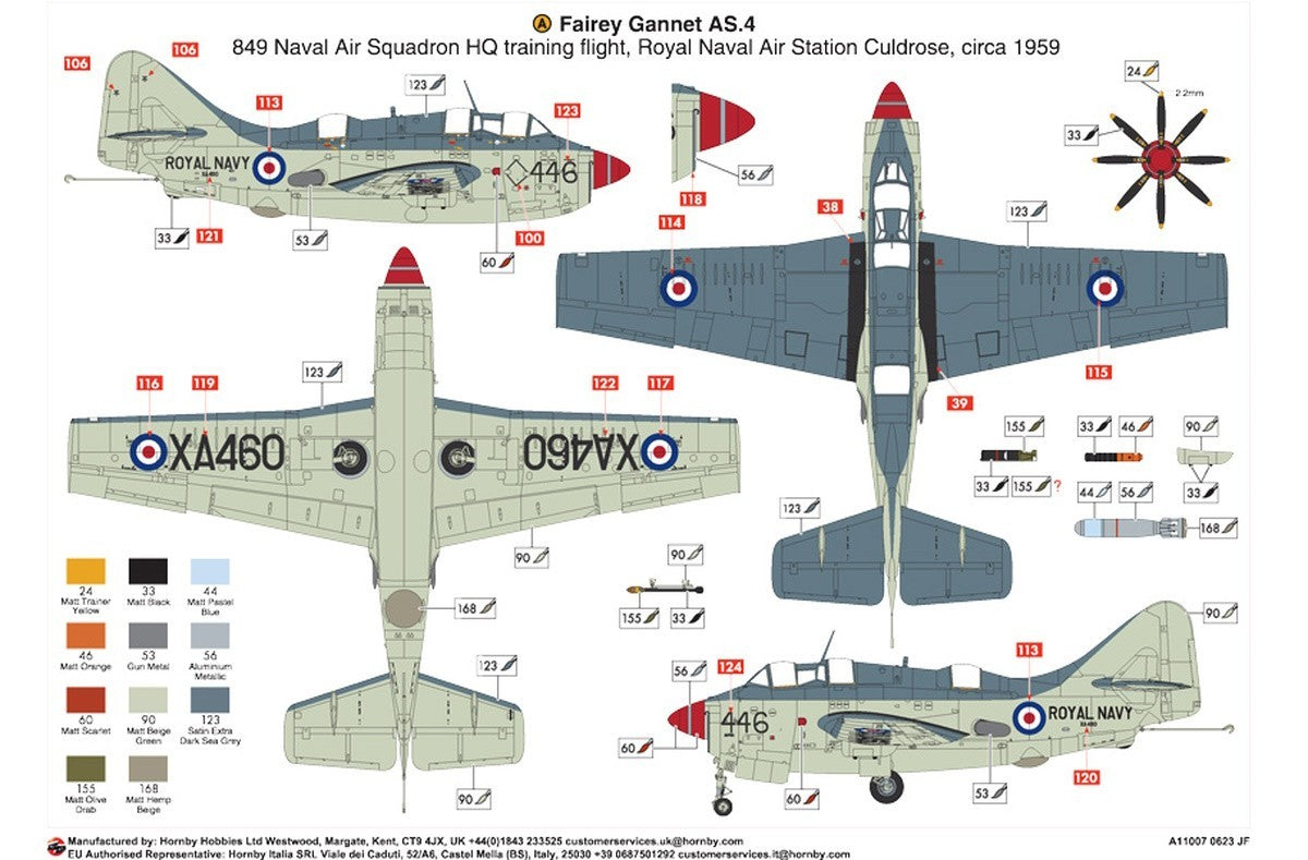 Airfix A11007 1:48 Fairey Gannet AS.1/AS.4